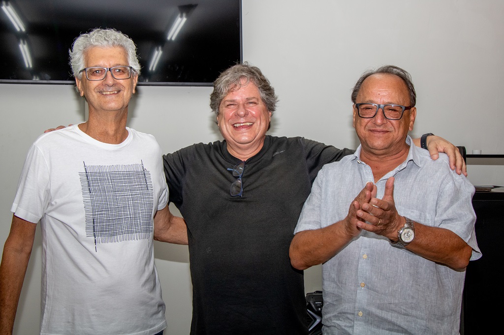 Unimed CBS 30 anos_Sérgio Paschoalick Catherino_ Miguel Villa Nova Soeiro e Luiz Antônio Bereta